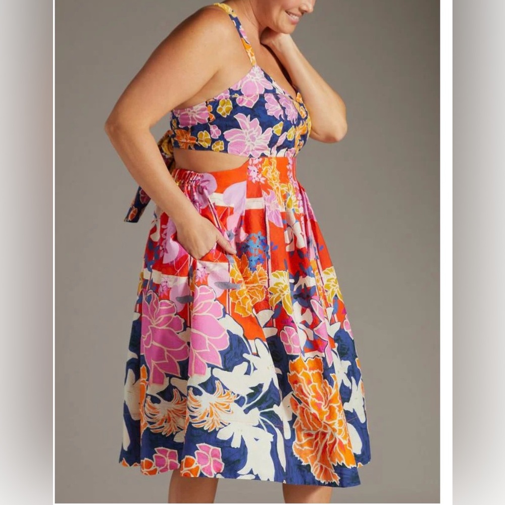 Anthropologie Maeve Bow-Back Midi Dress  size 20w - Picture 13 of 15